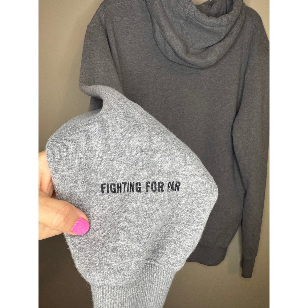 Good Good Golf Mens Fighting For Par Hoodie Heather Gray Sweatshirt Large - Picture 3 of 4